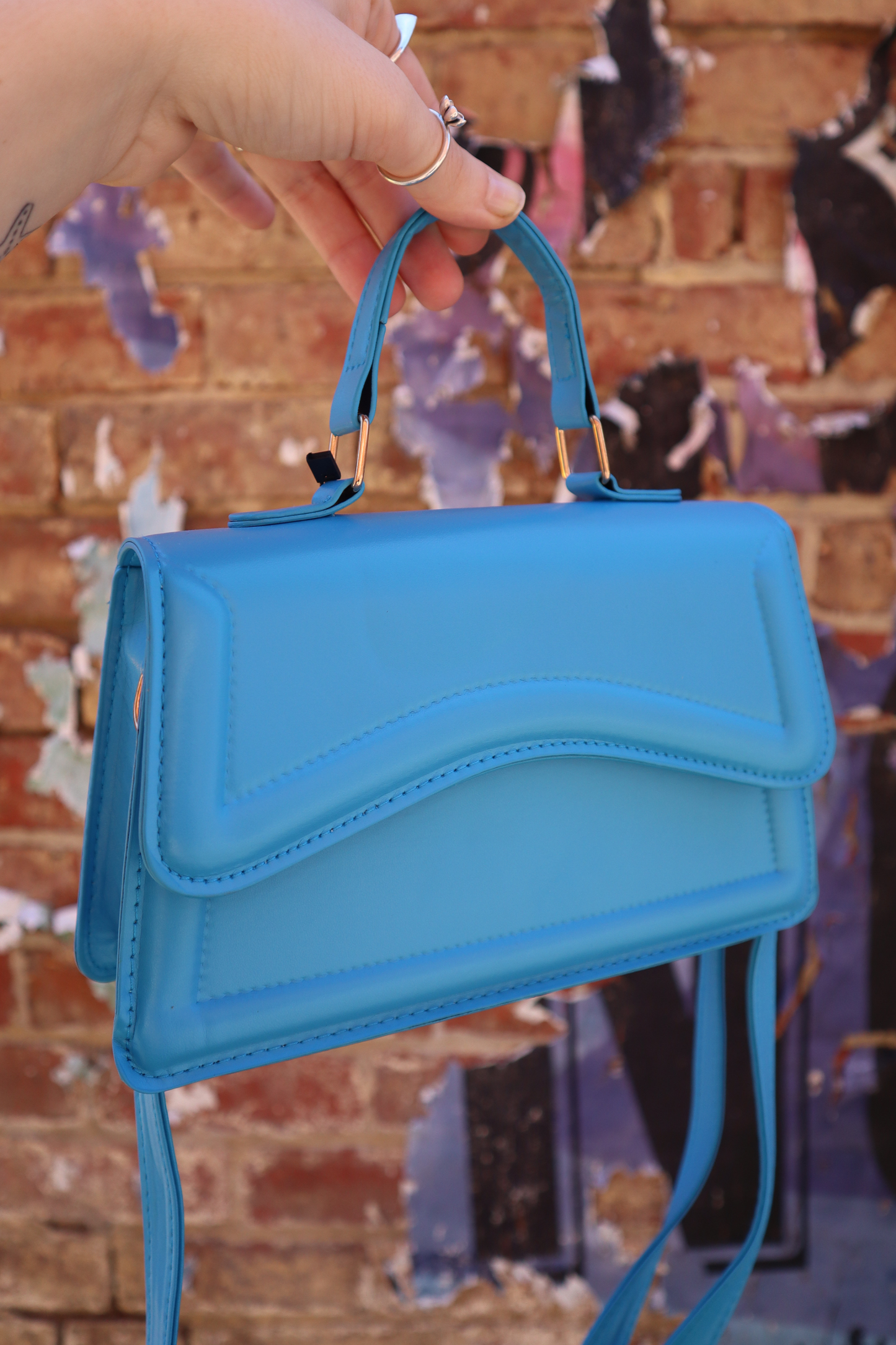 Edna Small Handbag (Blue)