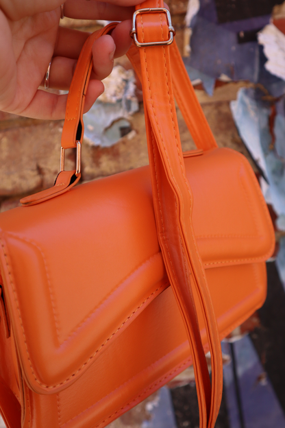 Edna Small Handbag (Orange)