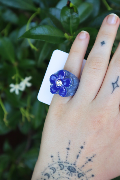 Flower Ring (Blu/Blu)