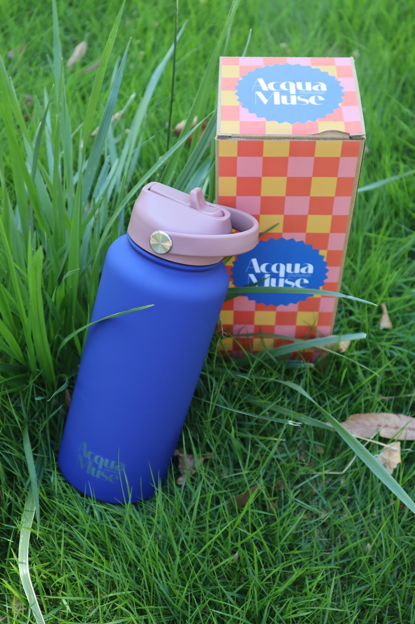 Acqua 1L Bottle (Navy/Rose)