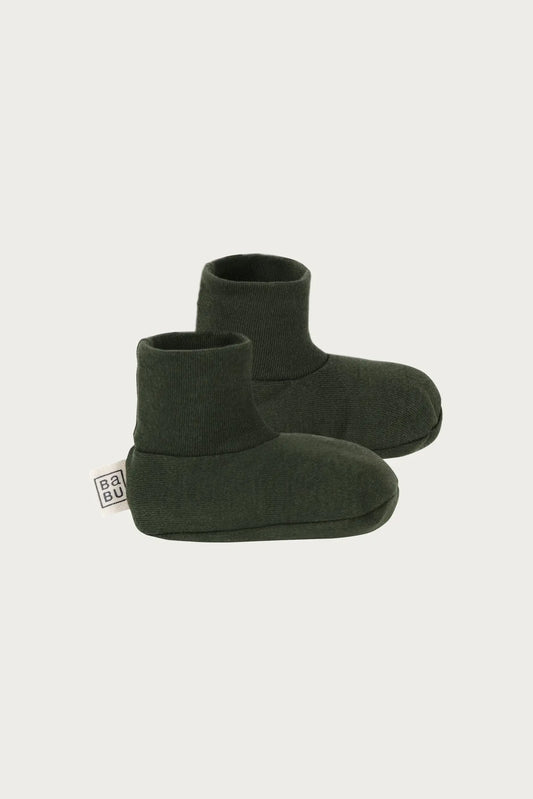 Cotton Booties (Moss)