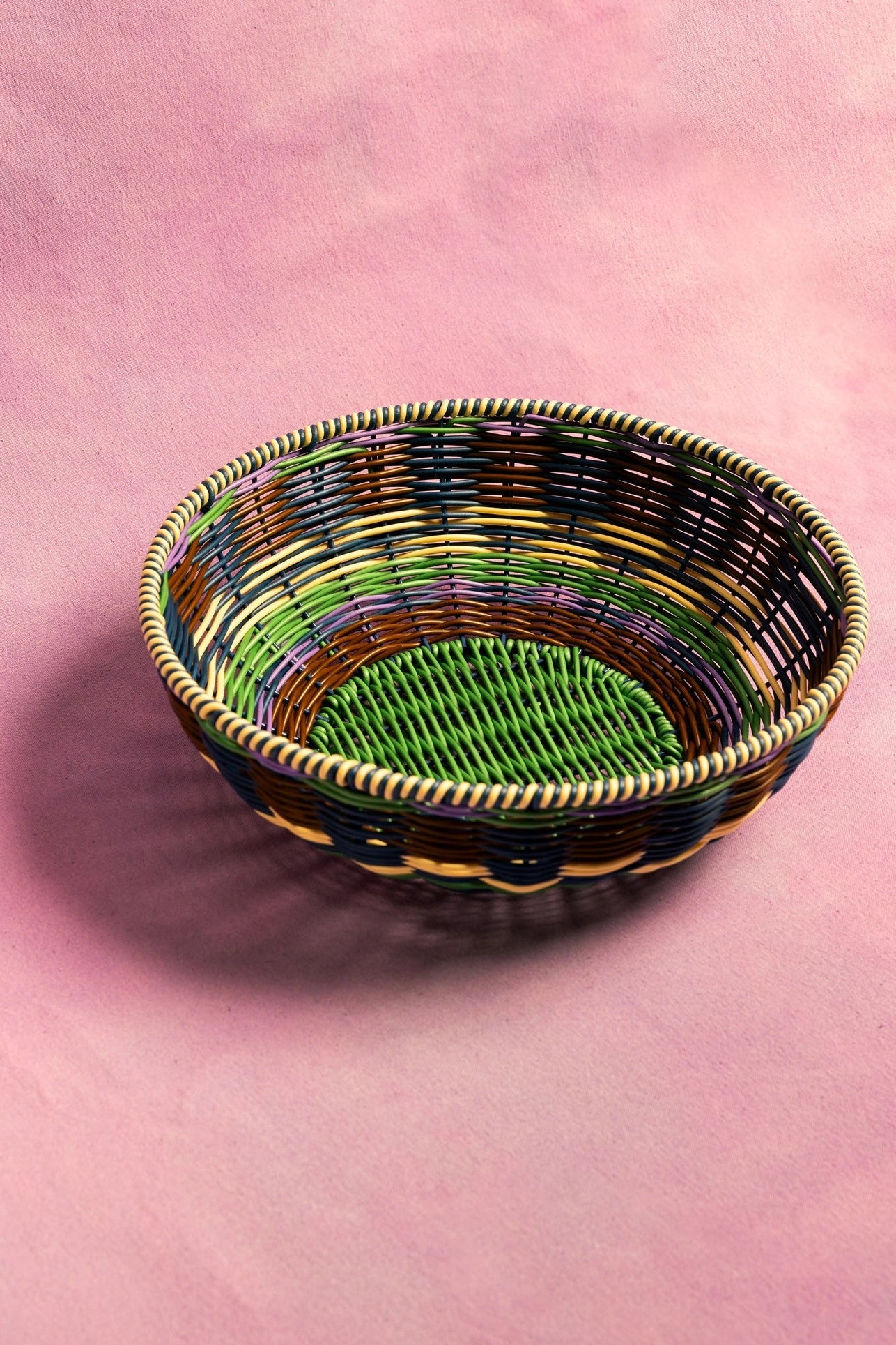 Woven Bowl (Brn/Grn)