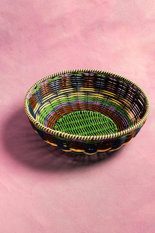 Woven Bowl (Brn/Grn)