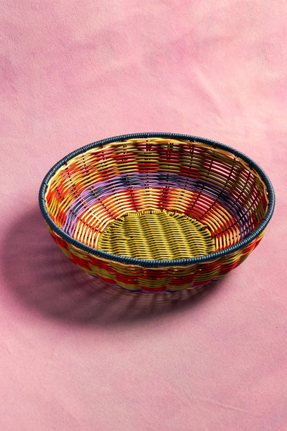 Woven Bowl (Red/Olive)