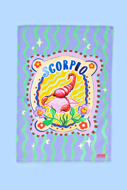 Zodiac Tea Towel (Scorpio)