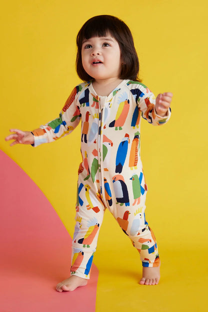 Flamin' Galahs LS Zip Up Romper