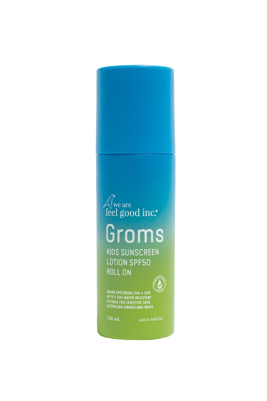 Groms Kids Sunscreen Lotion SPF50+ Roll On (100ml)