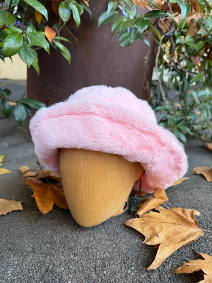 Furry Bucket Hat (Fairy Floss Pink)