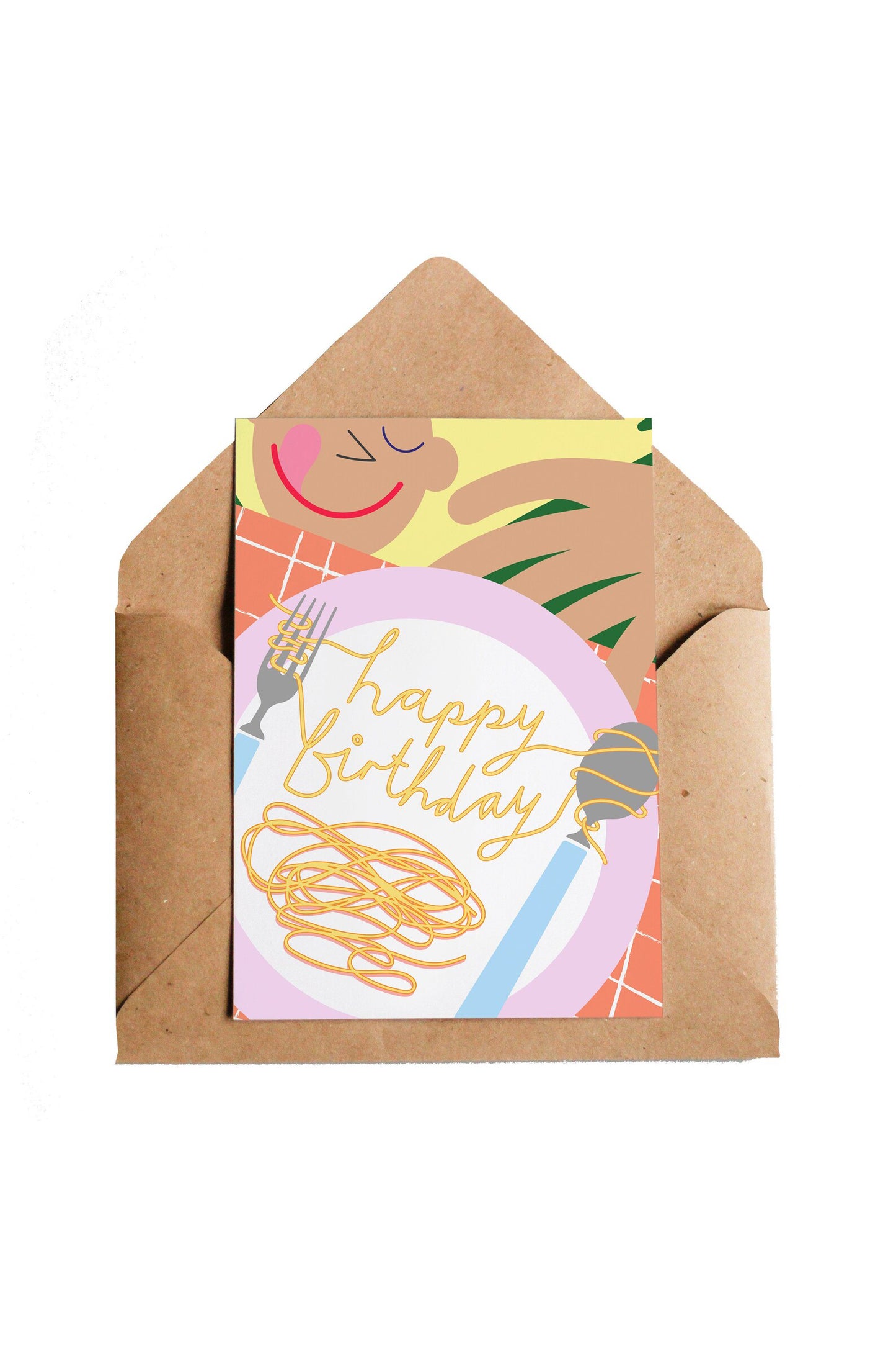 Birthday Spaghetti Card