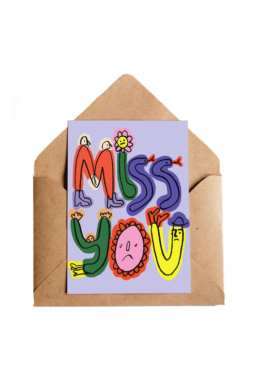 Miss You Card