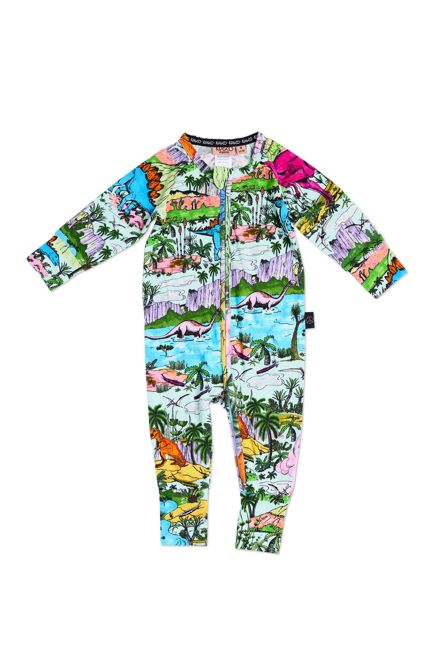 Jurassic LS Zip Romper