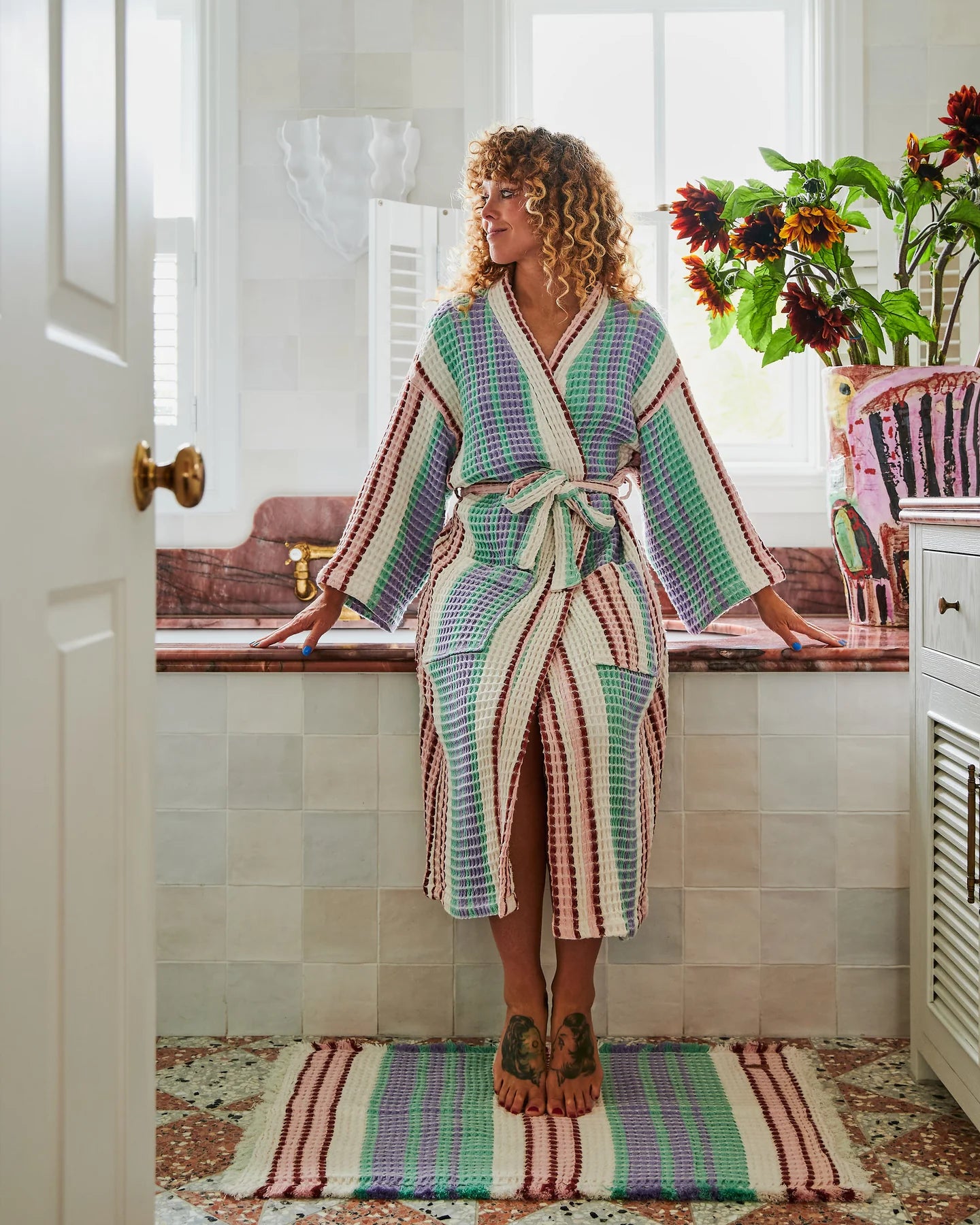 Island Delight Waffle Bath Robe