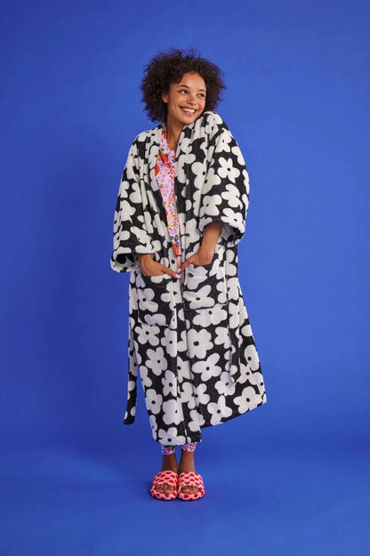 Flower Face Terry Bath Robe