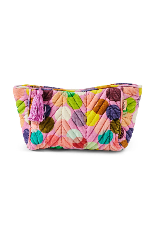 Confetti Pink Velvet Toiletry Bag