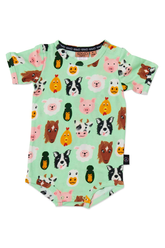 Farm Friends S/S Romper