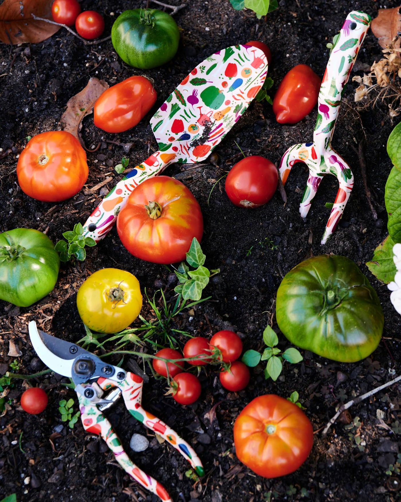 Stephanie's Harvest Garden Tools and Gloves Set