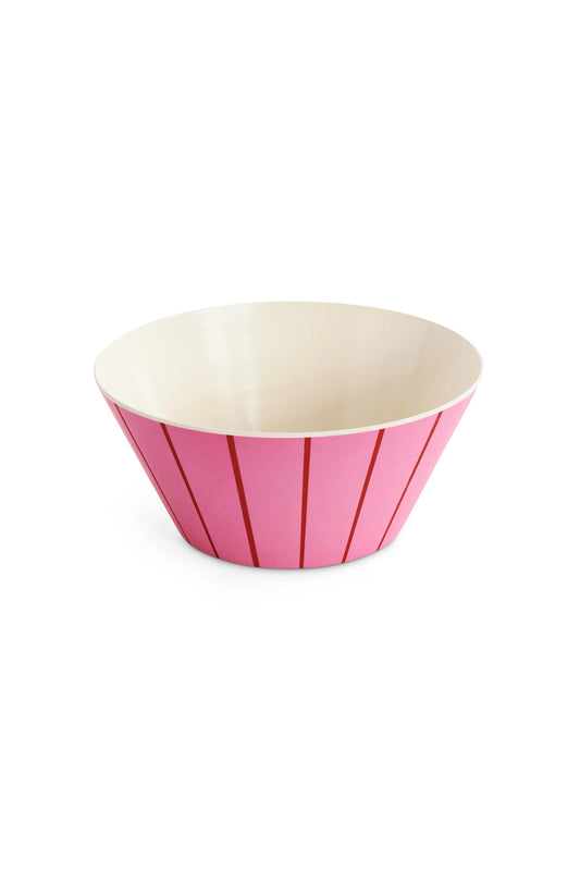 Iced Vovo Stripe Salad Bowl