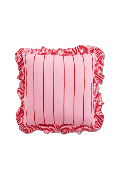 Iced Vovo Stripe Frill Upholstery Cushion