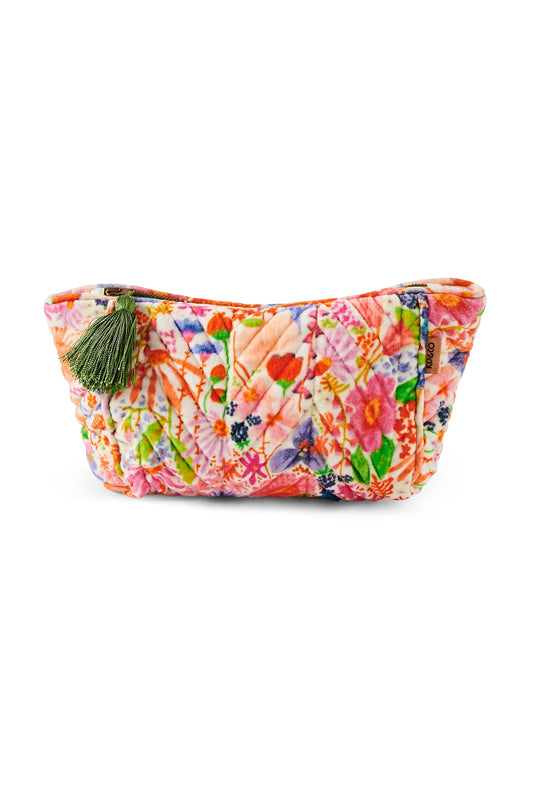 Meandering Meadow Velvet Toiletry Bag