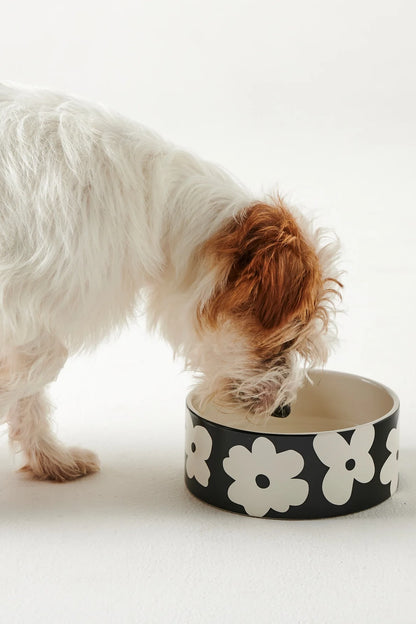 Flower Face Dog Bowl