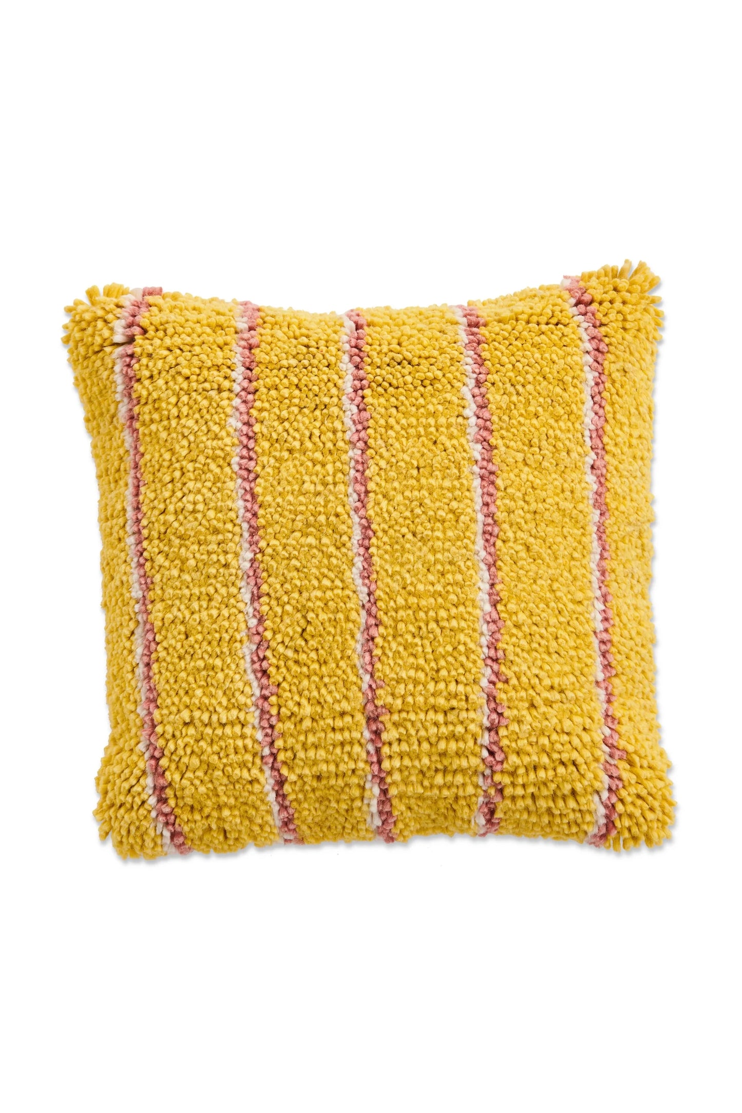 Pina Colada Stripe Felted Wool Cushion