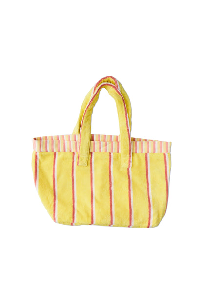 Pina Colada Stripe Terry Oversized Beach Bag