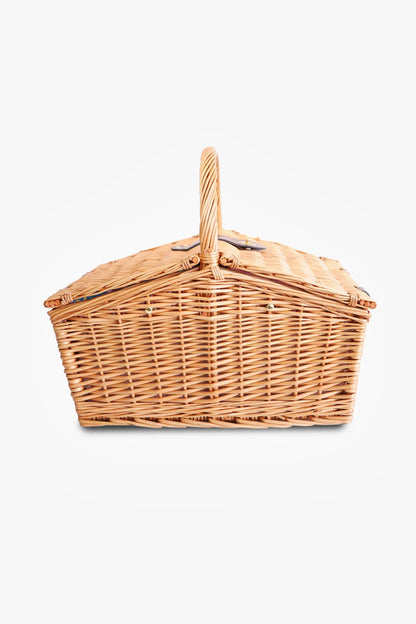 Iced Vovo Stripe Rattan Picnic Basket