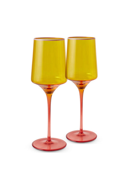 Tropical Punch Vino Glass 2P Set