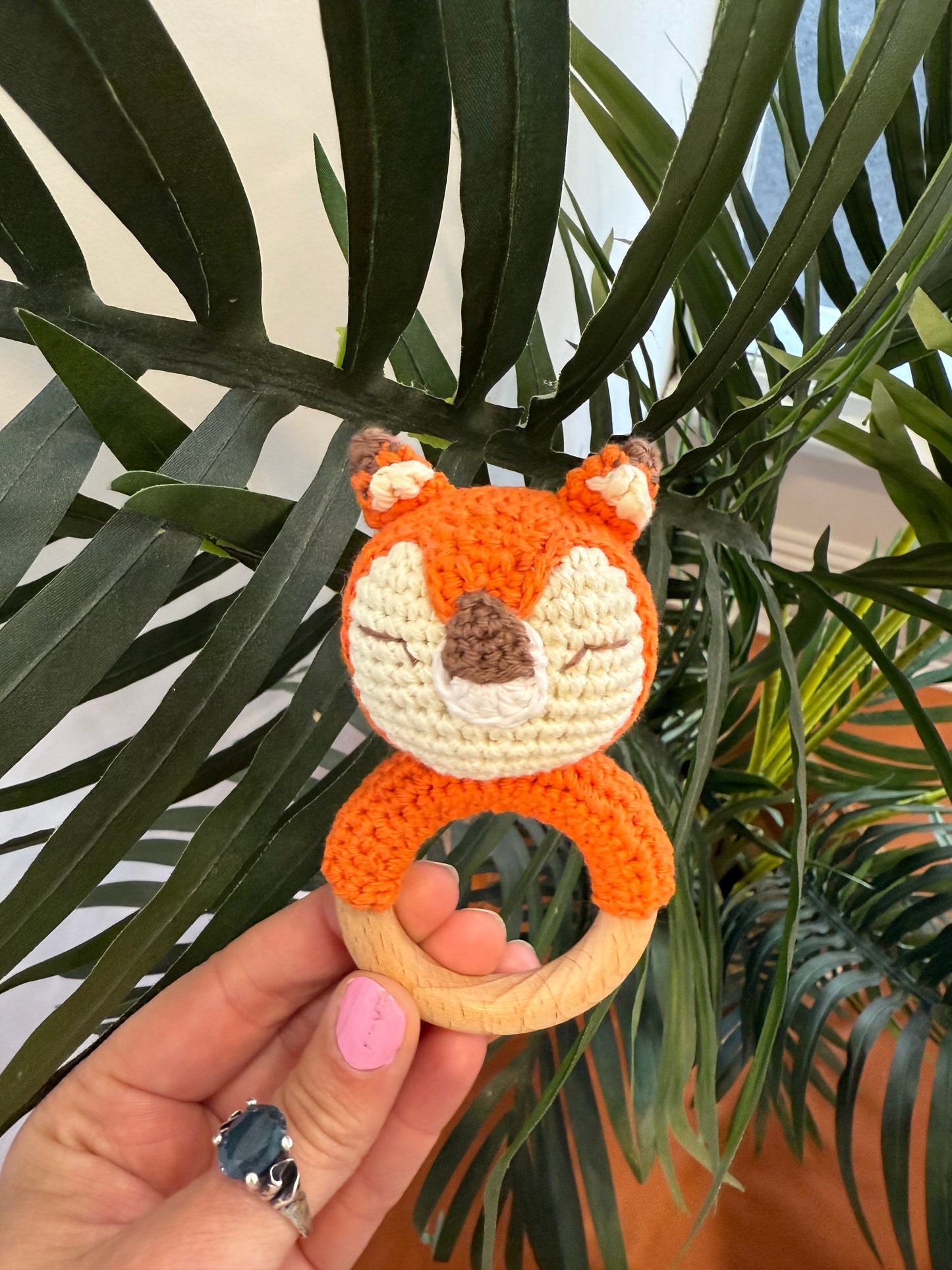 Crochet Rattle (Fox)