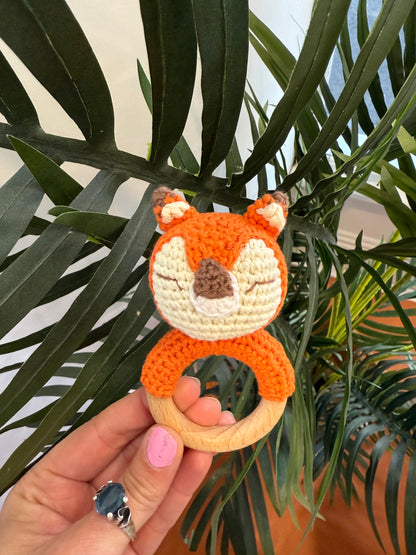 Crochet Rattle (Fox)
