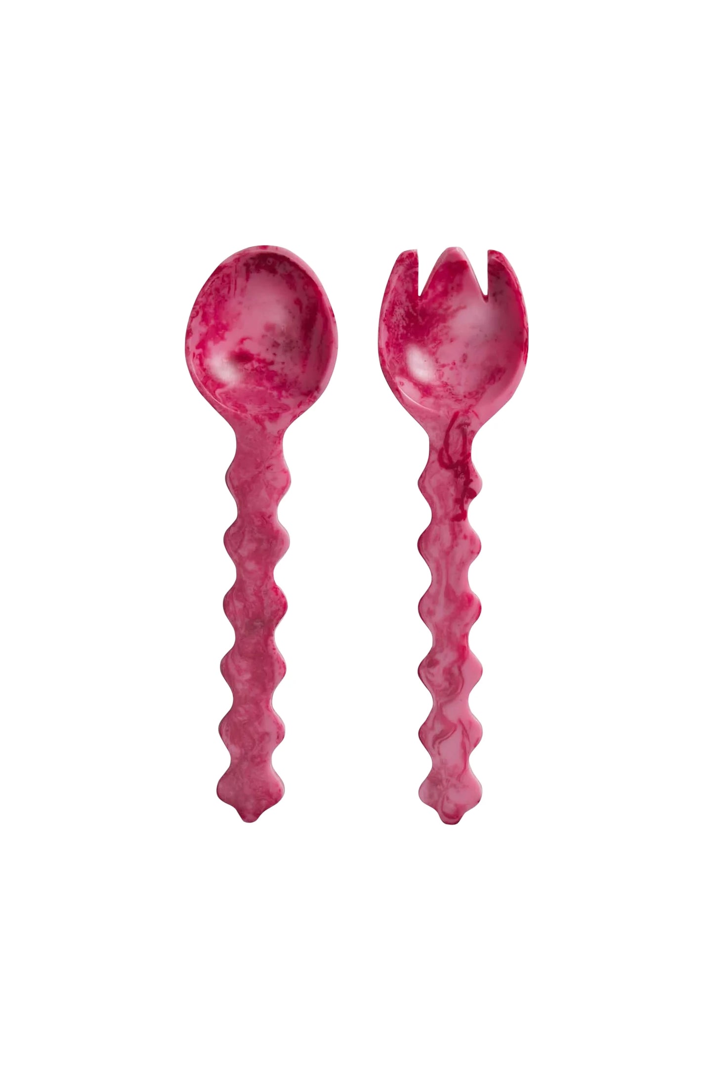 Gisele Salad Servers (Crimson)