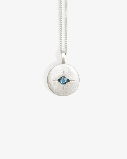 Mavi Eye Necklace (Silver)