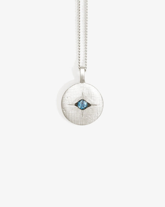 Mavi Eye Necklace (Silver)