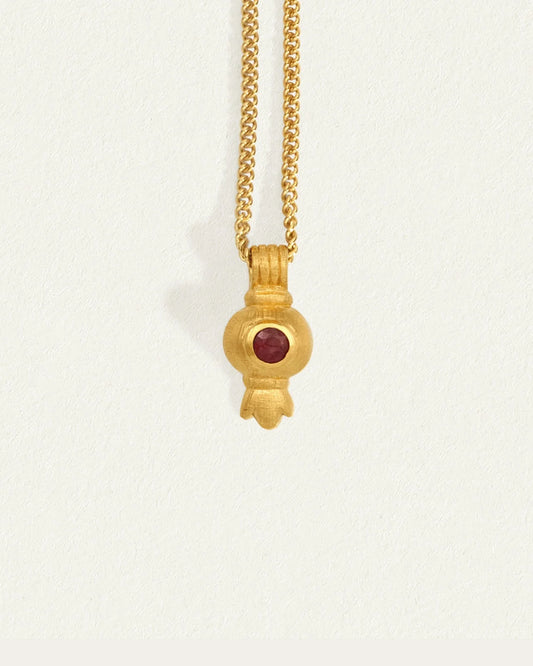 Pomegranate Necklace  (Gold Vermeil)