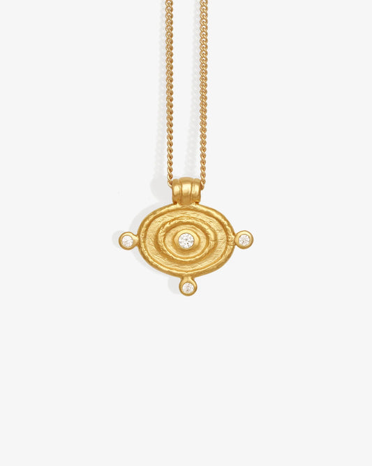 Reign Oval Necklace (Gold)