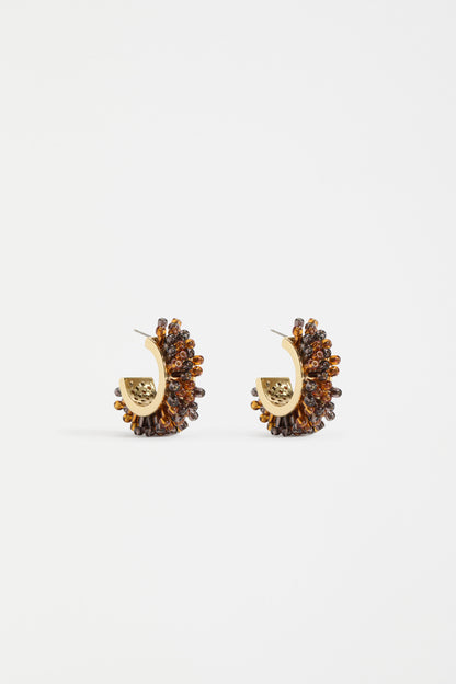 Karan Small Hoop Earrings (Tort)