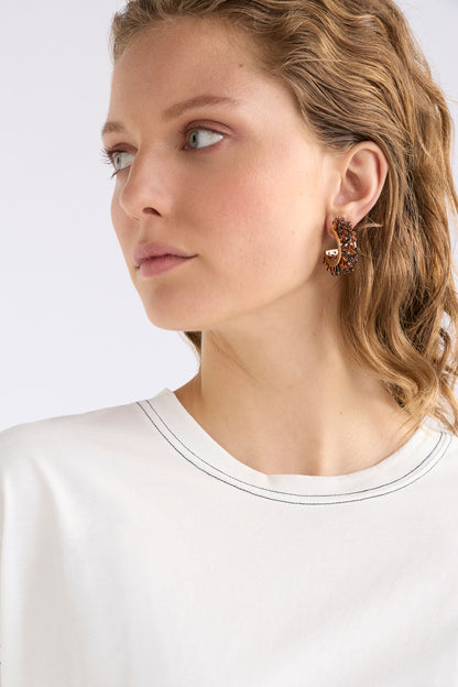 Karan Small Hoop Earrings (Tort)